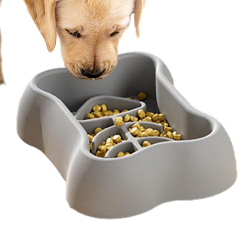 Fun Feeder Slow Feed Interaktiver Bloat-Stop-Futternapf, Anti Schling Napf Hund Hundenapf Langsame Fütterung Langsam Fressen Slow Feeder Dog Bowl, Slow Feeder Hundenäpfe Und Katzenfutte von LearnLyrics