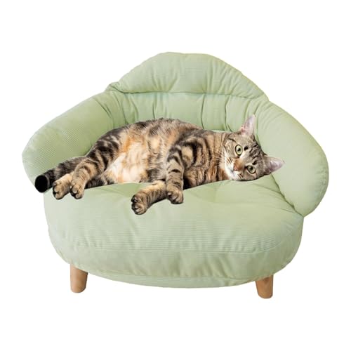 Haustier-Sofa-Lounge – Schlafcouch Für Kleine Hunde, Katzen-Sofa-Nest | Waschbare Hundematratze, Gemütliches Anti-Stress-Haustierbett, Erhöhte Hundecouch Mit Beinen, Plüsch-Haustiersofa, Atmungsaktive von LearnLyrics