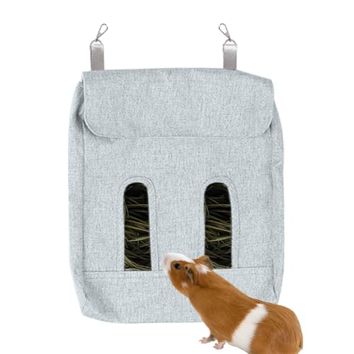 Heu-Feeder-Kaninchen, Verstellbarer Kaninchen-Futterspender für Meerschweinchen, S/M/L Heu-Futtertasche mit Haken, Meerschweinchen-Heu-Futteraufbewahrung, langlebige Heu-Futteraufbewahrung von LearnLyrics