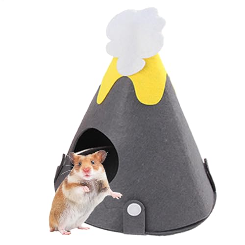 LearnLyrics Hamster Filzhaus, Kleintierbett Höhle, Warmes Kleintierhüttenhaus, Stilvolle Vogel-Hamsterkäfig-Nest Waschbar für Hamster Vogel Kleintier von LearnLyrics