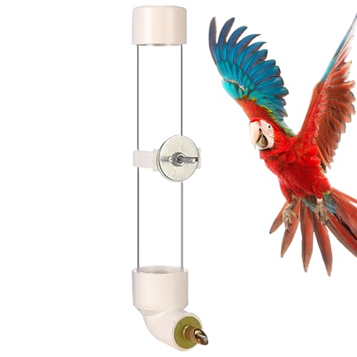 LearnLyrics Vogeltrinker | Automatisches Trinkgerät Parrot Bird | Automatischer Futterautomat für Vogelkäfig mit 130 ml Wasserbehälter für Papageien für Nymphensittiche, von LearnLyrics