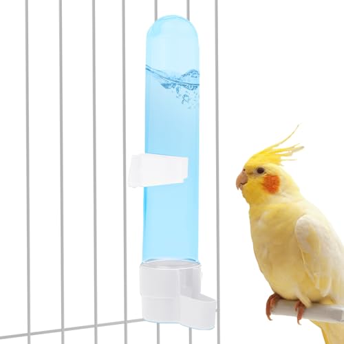 LearnLyrics vogelfutterstation, futterspender und tränke für vogelkäfige, vogeltränke, vogeltränke, mehrzweck-wasserflasche für vogel langlebig, einfach zu bedienen, hohe kapazität, für von LearnLyrics