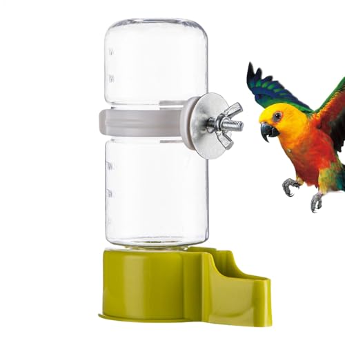 Papageien-Wasserspender, automatischer Wasserspender für Vögel, Vogeltränke, automatische Tränke, Futterspender, Tigerfell, schwarzer Phönix, Vogelzubehör, 140 ml von LearnLyrics