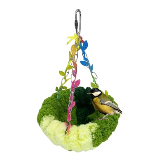 Papageienbett, Sichtweite, Vogelhängematte, Vogelbett, Papageienbett - Conure Bettmatte - Winter Warmes Vogel Nest House Hängematte Finch Käfig Plüsch Für Macaw Shoteet Cockatiels Cockatoo Lovebird von LearnLyrics