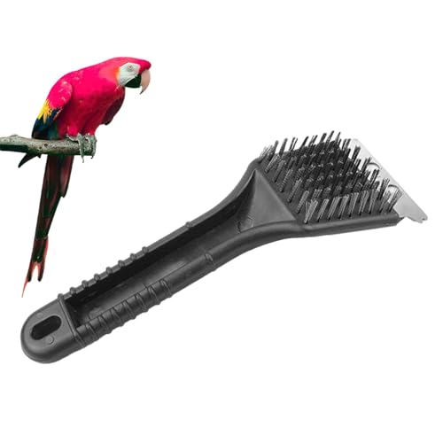 Reinigungsbürste für Vogelkäfig, Reinigungsbürste für Vogelhäuschen, Reinigungsbürste für Vogelkäfig, Entferner von Vogelkot – ergonomischer Griff, multifunktional von LearnLyrics