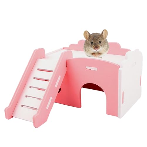 Rennmaushaus, Hamster, Rennmaus Spielzeug, Hamsterkäfigzubehör, Rennmaus-Spielzeug, Rutschenform, Hamsternest, Hamster und Spielnest, o von LearnLyrics