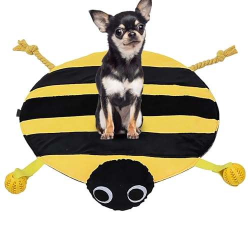 LearnLyrics Schnüffelteppich Katze Pet Snuffle Mat Schnüffelmatte Riechen Trainieren Schnüffeldecke Suchteppich Shape Hund Puzzle Matten Interaktives Hundespielzeug Intelligenz Trainingsmatte von LearnLyrics