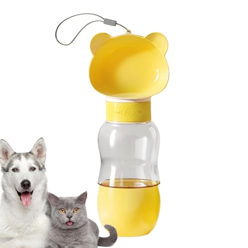 Tragbare Haustier Trinkflasche, 180°Faltbare Hund Katze Haustiere Auslaufsicher Wasserflasche, Hunde Katzen Flasche Mit Aktivkohlefilter, Hundewasserflasche, Auslaufsicherer Tragbarer Welpenwasserspen von LearnLyrics