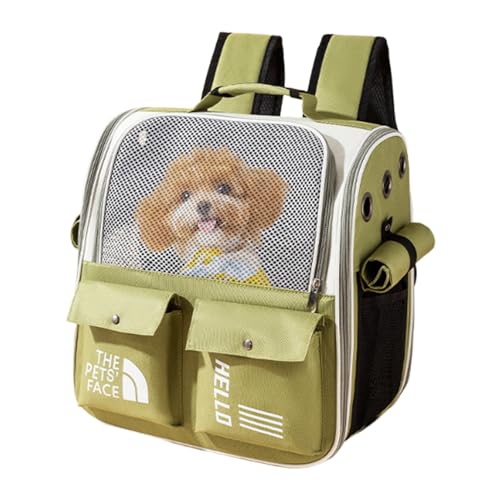 Tragbarer Haustier -Rucksack -Träger - Kompakter und langlebiger Träger für kleine Haustiere, atmungsaktive Netzfenster, verstellbare Gurte, faltbares Design, geeignet für Wandern, Reisen und Abenteue Tragbarer Haustier -Rucksack -Träger - Kompakter und langlebiger Träger für kleine Haustiere, atmungsaktive Netzfenster, verstellbare Gurte, faltbares Design, geeignet für Wandern, Reisen und Abenteue von LearnLyrics