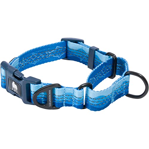 Leash Boss Martingale Halsband für Hunde, reflektierendes Nylon-Hundehalsband für große Hunde, mittelgroße und kleine Hunde, kein Ziehen, Haustier-Trainingshalsband, Schnellverschluss-Schnalle, von Leash Boss