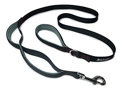 Leash Boss Hundeleine mit 2 Griffen und extra Verkehrsgriff, strapazierfähig, doppelt gepolsterter Griff, Leine für Spaziergänge und Training großer Hunde, große Hundeleine für Kontrolle und Training, von Leash Boss