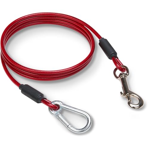 Leashboss Hunde- und Welpen-Trainingskabel, 152 cm, klassisches Rot von Leash Boss