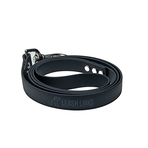 Biothane Hundeleine, 122 cm, Schwarz von Leash Links