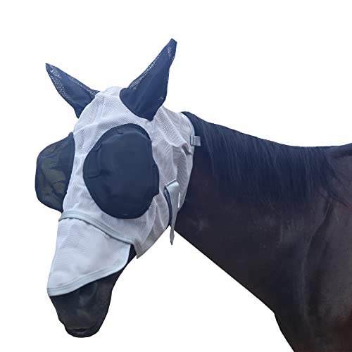 Leberna Mesh Fliegen Maske Mit Ohren Nase UV Schutz Voll F¨¹r Warmblut von Leberna