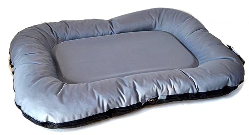 Lebon - Hundebett Hundekissen Ponto - 6 Größen - Braun | Grau - Robust und wasserabweisend - Waschbar - Made IN EU (XXL, Grau) von Lebon