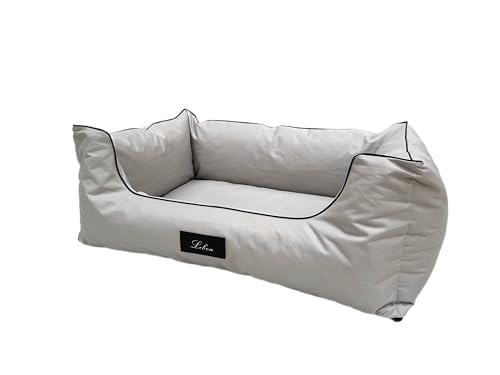 Lebon - Hundebett Malin Plus -80cm, 100cm und 120cm - Orthopädisch - Hochwertig und Made in EU - Pflegeleicht, Robust und Wasserabweisend - Hoher Rand - Waschbar (L) von Lebon