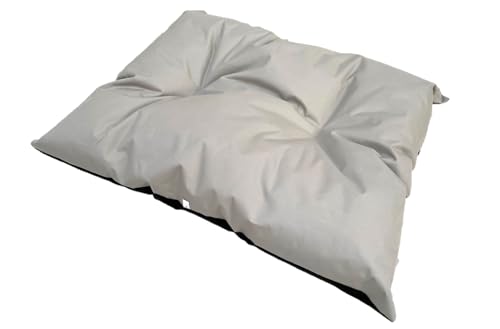 Lebon - Hundekissen - Hundebett - 100cm x 75cm - Pflegeleicht - Schmutz - und Wasserabweisend -Robust und Outdoor geeignet - Robuster Kodura Stoff - Qualität (Silver, L) von Lebon