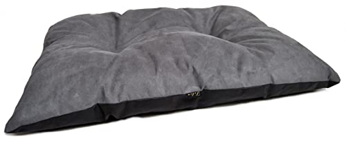 Lebon - Piec - Hundebett/Hundekissen - 82x62cm - Grau/Schwarz - Liegekissen für Hunde - Made in EU von Lebon