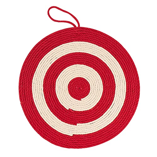 Cat Scratcher Board, Round Sisal Hanging Scratch Pad Wall Saver Corner Cat Scratcher Mat, Multifunction Cat Scratch Pad Cardboard For Sofa, cushion, Chair Protection For Cat Litter Pad von Lecerrot