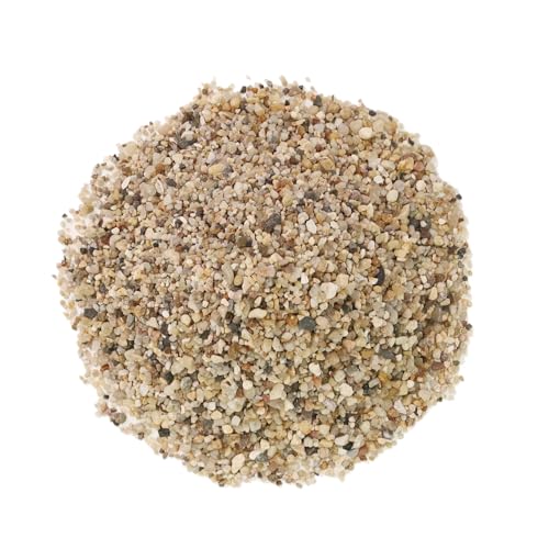 Lechloris 100% Natursand, Mehrzweck-Sand aus natürlichem Kieselsäure für Aquarium-Subatrate, Feuerstellen, Gartenlandschaftsbau, dekorativer Sand für Vasenfüller, Kerze, Hochzeit, Heimdekoration, 4,5 von Lechloris