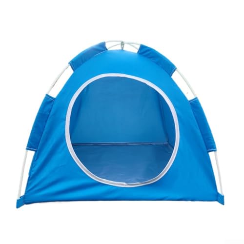 Kompaktes und leichtes Haustierzelt, perfekt für Outdoor-Abenteuer mit Ihren Haustieren (Hellblau) von Lecreatekit