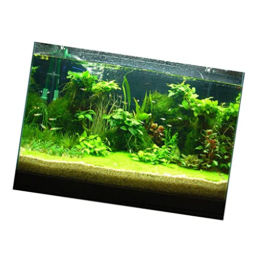 Leeadwaey One Side Aquarium Hintergrund Poster Dekoration Tapete Aufkleber 76x46cm von Leeadwaey