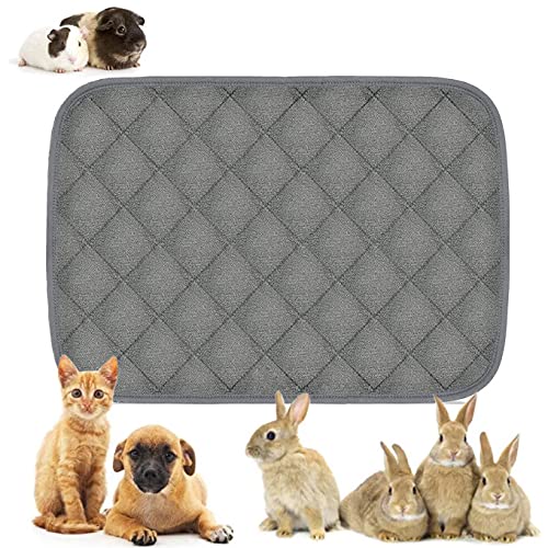 LeerKing waschbaren Welpenunterlagen PIPI Pads Pinkelmatte Käfig Liner Fleece saugfähig Unterlage Inkontinenzunterlage für Hund Katze Kaninchen 2er Pack 60 x 120 cm von LeerKing