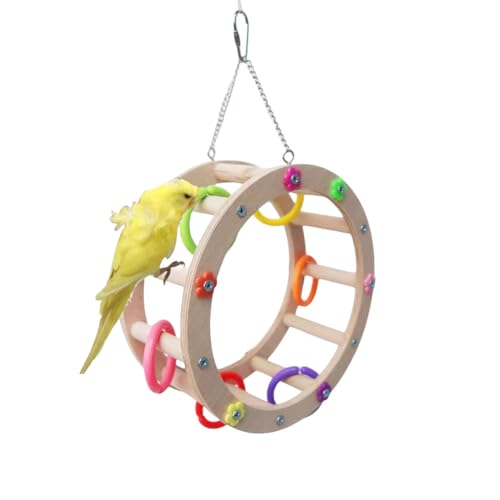 Leheybia 1 Pcs Papagei Vogel Spielzeug Papagei Riesenrad Vogel Spielzeug Rotierende Sitzstange Spielzeug Vogel Schaukel Vogel Schaukel Spielzeug für Vögel Sitzstangen von Leheybia