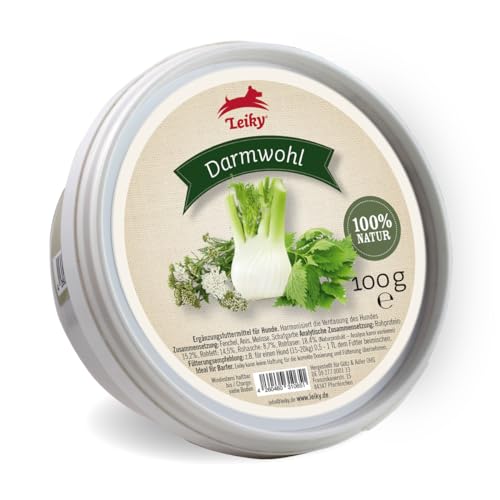 Leiky Darmwohl für Hunde, 100g, Natürliche Kräutermischung zur täglichen Futterergänzung Leiky Darmwohl für Hunde, 100g, Natürliche Kräutermischung zur täglichen Futterergänzung von Leiky