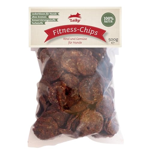 Leiky Fitness-Chips für Hunde, 500 g – getreidefreier Snack mit Fleisch & Gemüse Leiky Fitness-Chips für Hunde, 500 g – getreidefreier Snack mit Fleisch & Gemüse von Leiky