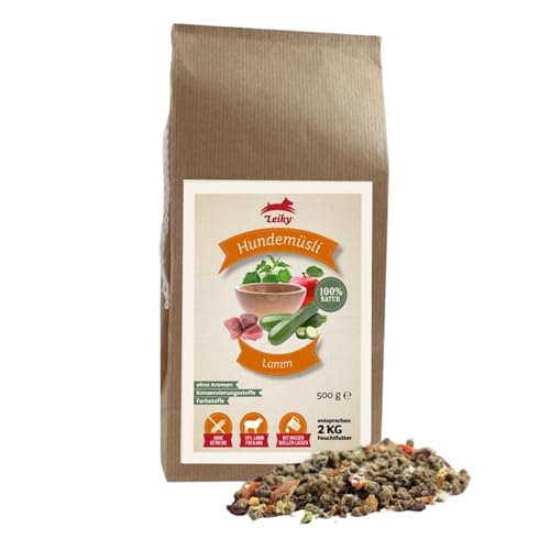 Leiky Hundemüsli Lamm 500 g – Trockenbarf Ergänzungsfutter ohne Zusätze & getreidefrei Leiky Hundemüsli Lamm 500 g – Trockenbarf Ergänzungsfutter ohne Zusätze & getreidefrei von Leiky