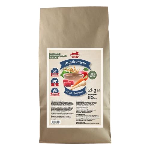 Leiky Hundemüsli Rind-Balance 500 g – Trockenbarf mit Gemüse & Kräutern, glutenfrei Leiky Hundemüsli Rind-Balance 500 g – Trockenbarf mit Gemüse & Kräutern, glutenfrei von Leiky