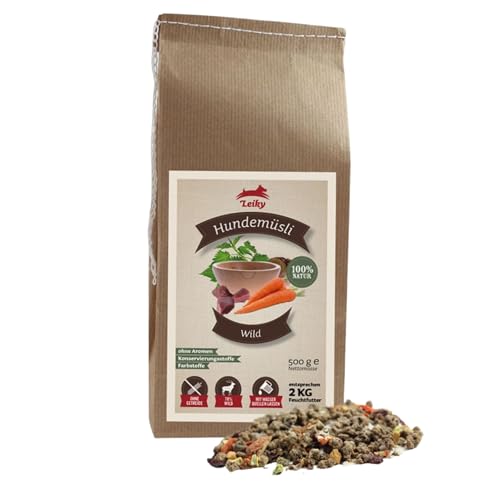 Leiky Hundemüsli Wild 500 g – Trockenbarf Ergänzungsfutter ohne Zusätze & getreidefrei Leiky Hundemüsli Wild 500 g – Trockenbarf Ergänzungsfutter ohne Zusätze & getreidefrei von Leiky