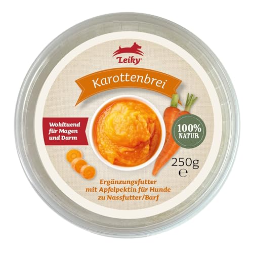 Leiky Karottenbrei mit Apfelpektin, 250 g – Futterergänzung & Karottensuppe für Hunde Leiky Karottenbrei mit Apfelpektin, 250 g – Futterergänzung & Karottensuppe für Hunde von Leiky