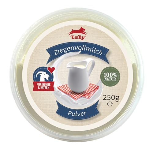 Leiky Ziegenvollmilchpulver, 250 g – Ergänzungsfutter für Hunde & Katzen ab 8. Woche Leiky Ziegenvollmilchpulver, 250 g – Ergänzungsfutter für Hunde & Katzen ab 8. Woche von Leiky
