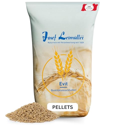 Leimüller Hühnerfutter gegen Milben 1kg [Pellets] - Staubfreies Legehennenfutter Classic - Natürlicher Wirkstoff mit Citrus & Kräuter - AMA-Gütesiegel & 100% Gentechnikfrei von Leimüller