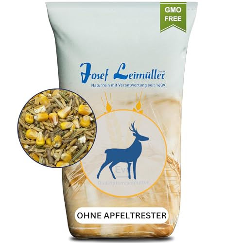 Leimüller Wildfutter 1 ohne Apfeltrester 20 kg - Winterfutter für schneearme Gebiete - Futter für Rehe, Rotwild, Hirsche & Rehkitze von Leimüller