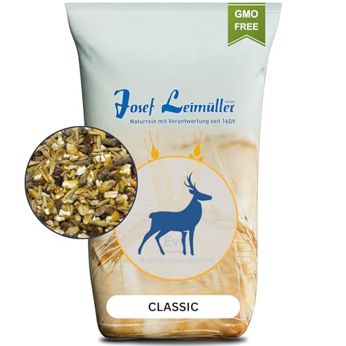 Leimüller Wildfutter 4 Der Klassiker 25 kg - Ganzjährige Ernährung universell - Futter für Rehe, Rotwild, Hirsche & Rehkitze von Leimüller