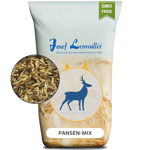 Leimüller Wildfutter 6 Pansen-Mix 20 kg - Schonend für den Pansen mit Karottenwürfeln - Futter für Rehe, Rotwild, Hirsche & Rehkitze von Leimüller