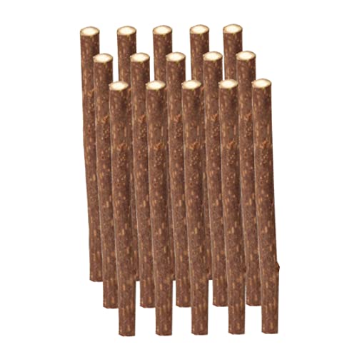 LejeMaek Catnip Sticks Natural Silvervine Matatabi Kaustangen Molar Spielzeug für Katzenzähne putzen 15 pcs Catnip von LejeMaek