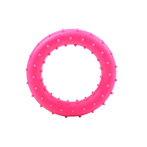 LejeMaek Haustier Kaut Gummi Pet Cat Round Welpe Spielen lustiges Kauenspielzeug süßes ungiftiges Trainingshund zufällige Farbe 1pc von LejeMaek