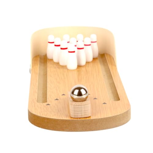 LejeMaek Papagei Vogel Holz Mini Desktop Bowling Spielzeug Intelligenz Training Spielzeugspielplatz für afrikanische Grautöne eclectus Brudel Shoteet 1Setbowling von LejeMaek