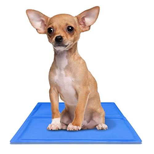 Pet Cooling Ice Pad, Reusable Pet Ice Pad, Small Dog Cat Pet Self Cooling Gel Mat Heat Pad, Non-Toxic Activated Gel Cooling Mat For Dogs, Keep Cool Mat - Cat & Dog Cooling Mat von Leling