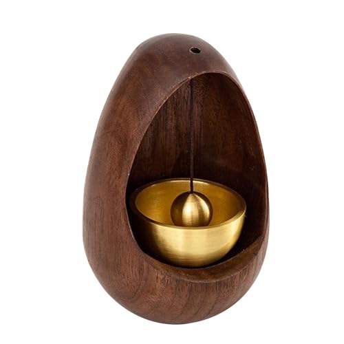 Lembeauty Ladenbesitzerglocke, Magnetische Ladenbesitzerglocke, Magnetische Türklingel aus Holz, Ladenbesitzerglocke, Magnetisches Windspiel, Türklingel, klarer Klang, Holzglocke für Tür, Eingang, von Lembeauty