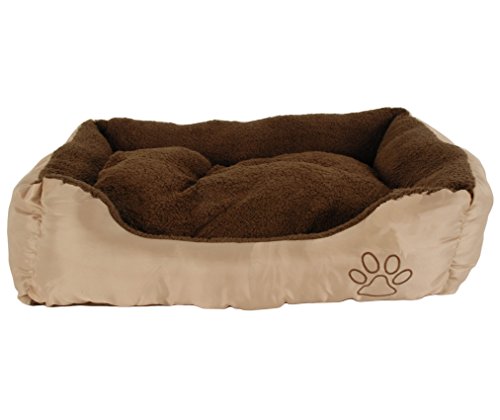 Lennox Hundebett Beige: 65cm x 45cm x 15cm von Lennox