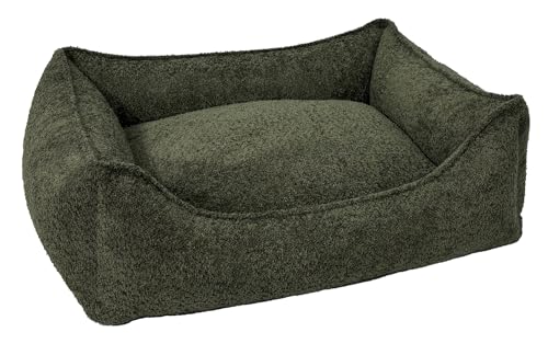 Leo4dog . Sofa Boucle Hundebett Hundekissen Hundesofa. Bezug abnehmbar waschbar. (Wintermoos, XL 115x90) von Leo4dog