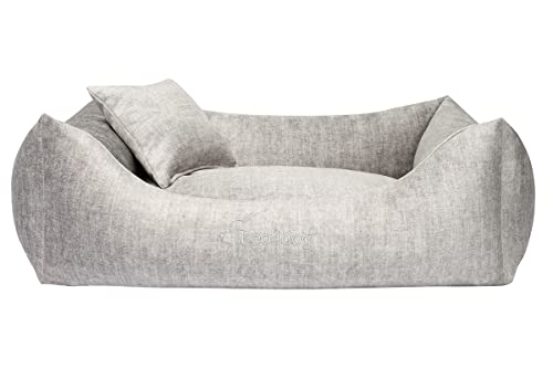 Leo4dog Sofa Vogue 5 Größen, 5 Farben. Hundebett, Hundekissen, Hundesofa,Hundekorb. (XXL - 130X100, Grau) von Leo4dog