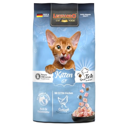 LEONARDO Kitten GF für Katzen, 300g, mit frischem Geflügel und Makrele, leicht verdaulich, getreidefrei, Alleinfutter, Made in Germany von Leonardo