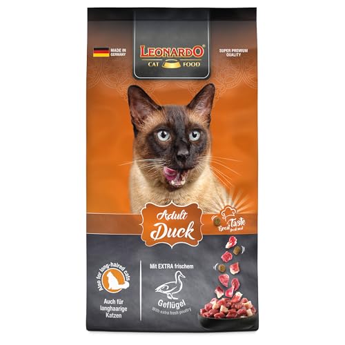 Leonardo Adult Duck [7,5kg] Katzenfutter | Trockenfutter für Katzen | Alleinfuttermittel für ausgewachsene Katzen Aller Rassen ab 1 Jahr von Leonardo