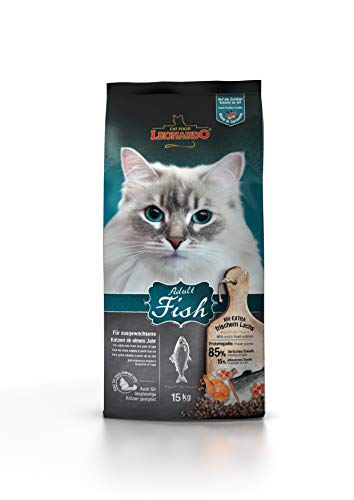 Leonardo Adult Fish [15kg] Katzenfutter | Trockenfutter für Katzen | Alleinfuttermittel für ausgewachsene Katzen Aller Rassen ab 1 Jahr von Leonardo